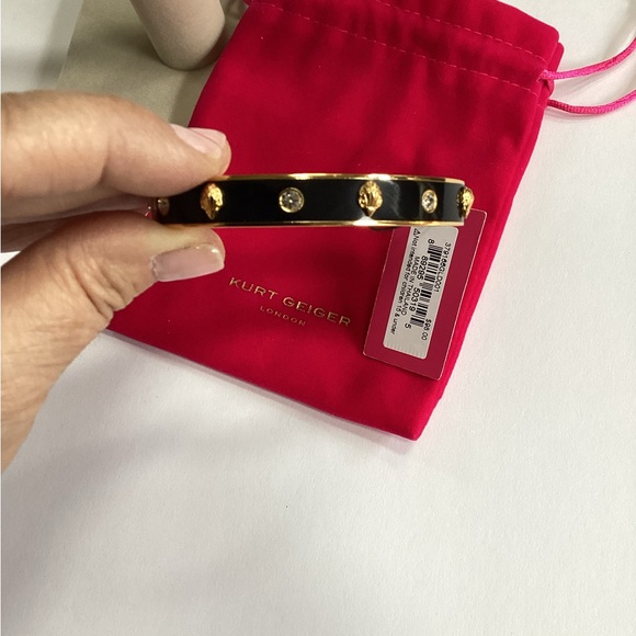 Kurt Geiger Black and Gold Bangle, NWT - Picture 4 of 6